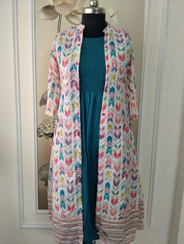 4f6c17d3-95b1-438a-be69-d5f3254b0fe5 Detachable jacket western frock