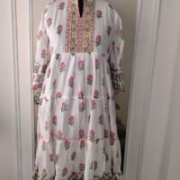 Mul mul cotton 3 tier maxi dress