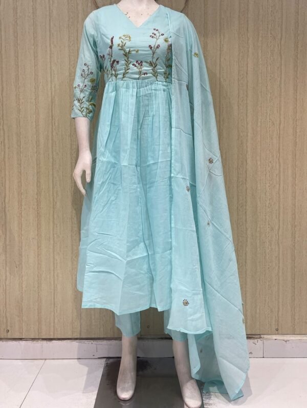 Mul cotton 3Piece suit set with cotton lining