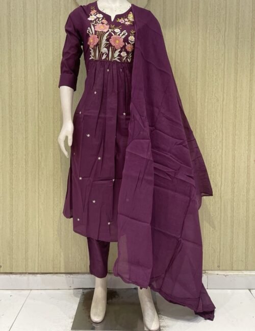 Pure dhabu cotton kurti set