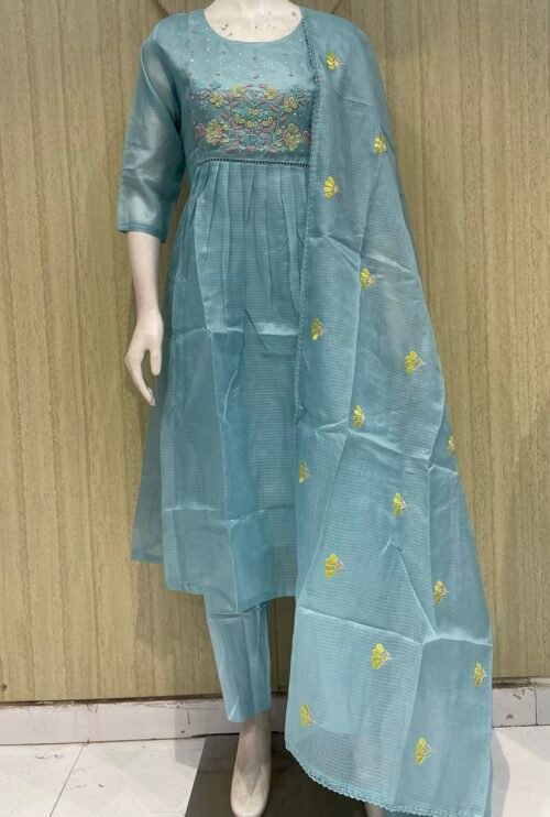 Pure cotton Kota Aline set with mul cotton lining