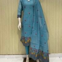 9bbe4fac-1f36-48e7-8935-36ecc50dbbd0 Cotton silk jamdhani with cotton pant and lining