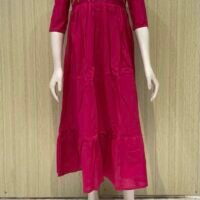 Pure Dabu cotton frocks with thread embroidery