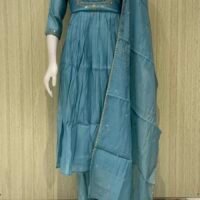 d846a300-2313-429c-9d33-f205c7bf163a mul chanderi suit set with attached coat model with cotton lining